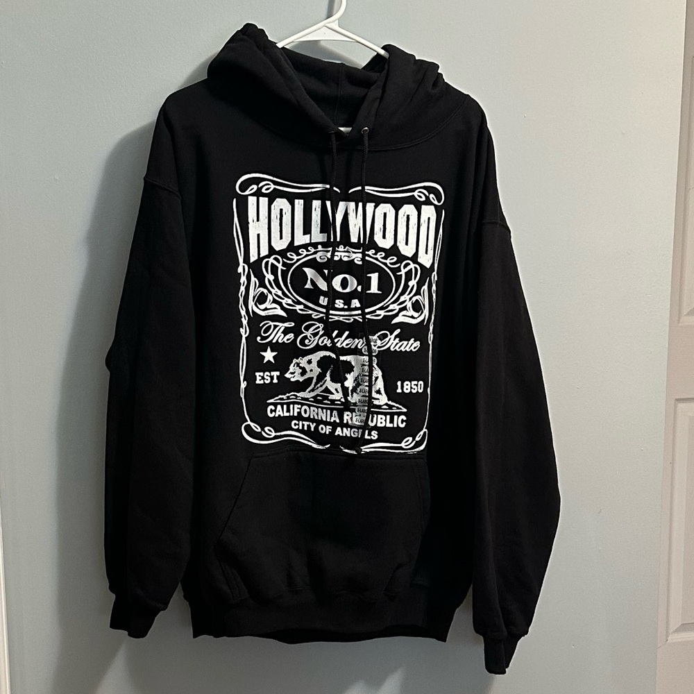 Hollywood Blvd LA Cali black hoodie brand new with tags nwt